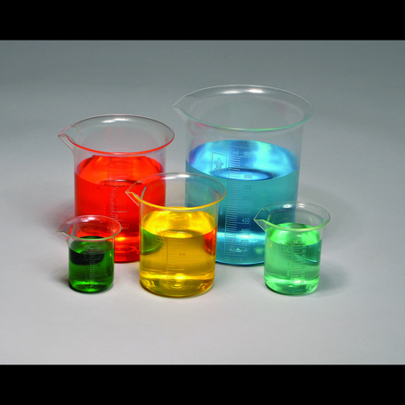 UNITED SCIENTIFIC Plastic Beaker Set Of 5, Pmp BMSET5